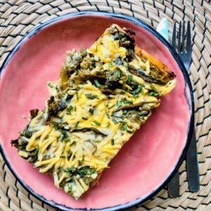Groene lasagne met broccoli en spinazie