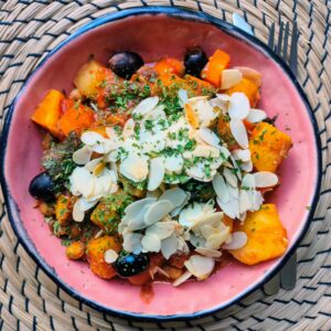 Zomerse tajine met courgette